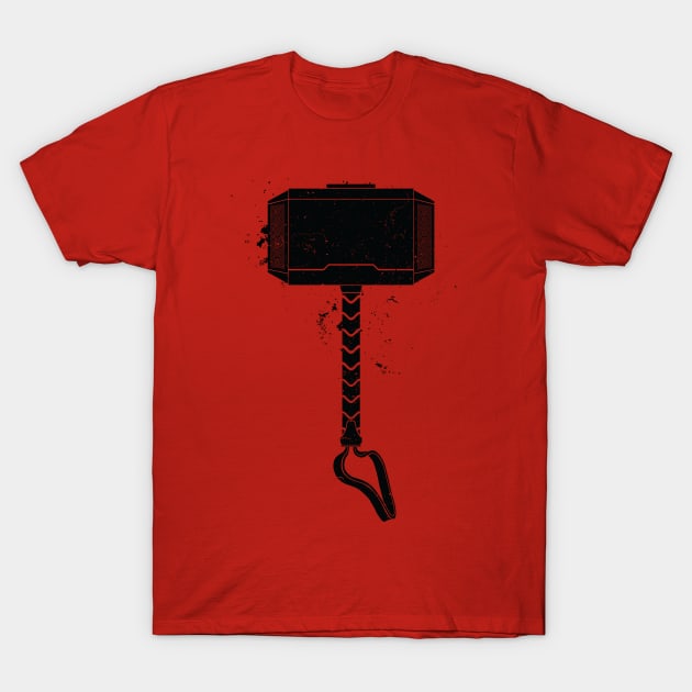 MJOLNIR DISTRESSED - HAMMER OF THE GODS T-Shirt by LionHeadCreative